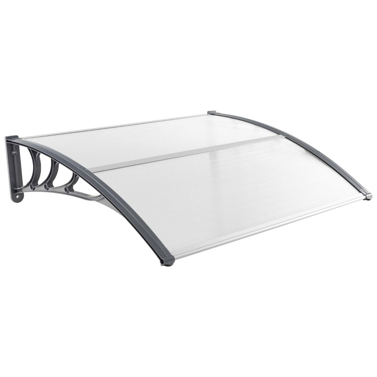 Coast Deur- en Raamluifel - Weerbestendig polycarbonaat - 122 x 99 cm - Grijs en zilver