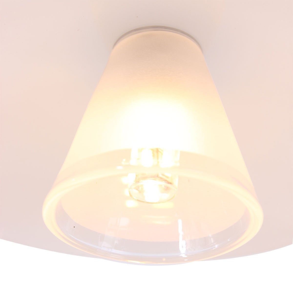 Tafellamp Tallerken 2657ST - Staal/Wit - Modern Design - Inclusief LED Lichtbron - Steinhauer