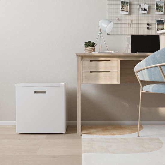 KitchenBrothers Mini Koelkast - 43L - Kleine ijskast - Minibar - Vrijstaand - Frigo - Compact - Wit