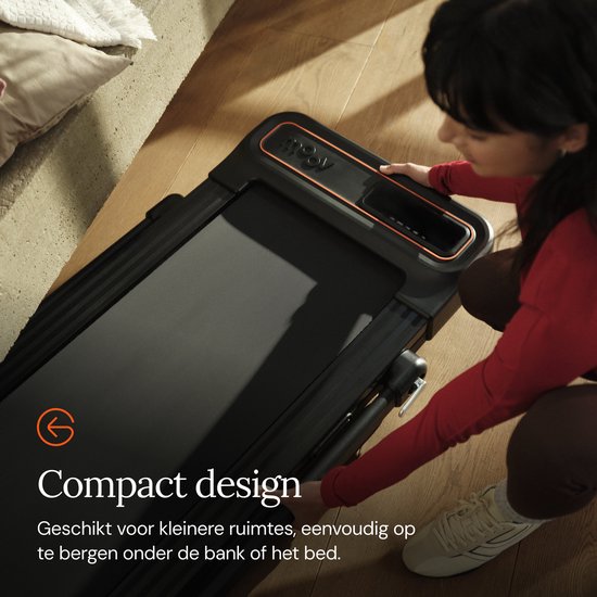 Moov Run Loopband Inklapbaar - Walking Pad – Opvouwbare Wandelband - Treadmill 1-14 km/u – Incl. Accessoires