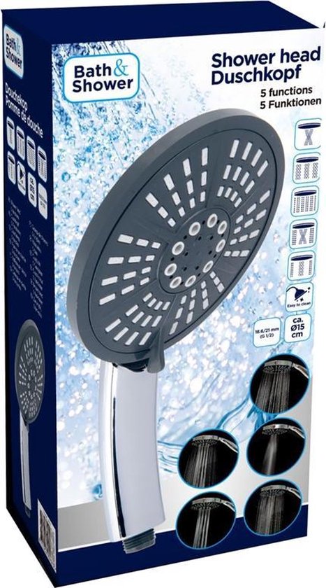 Bath & Shower douchekop - 5 standen - Ø 15 cm