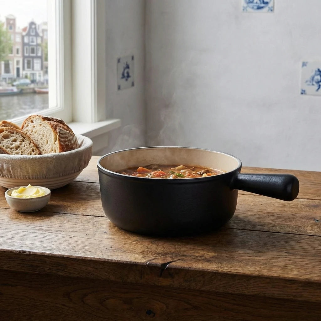 Le Creuset gietijzeren braadpan - 22 cm, zwart