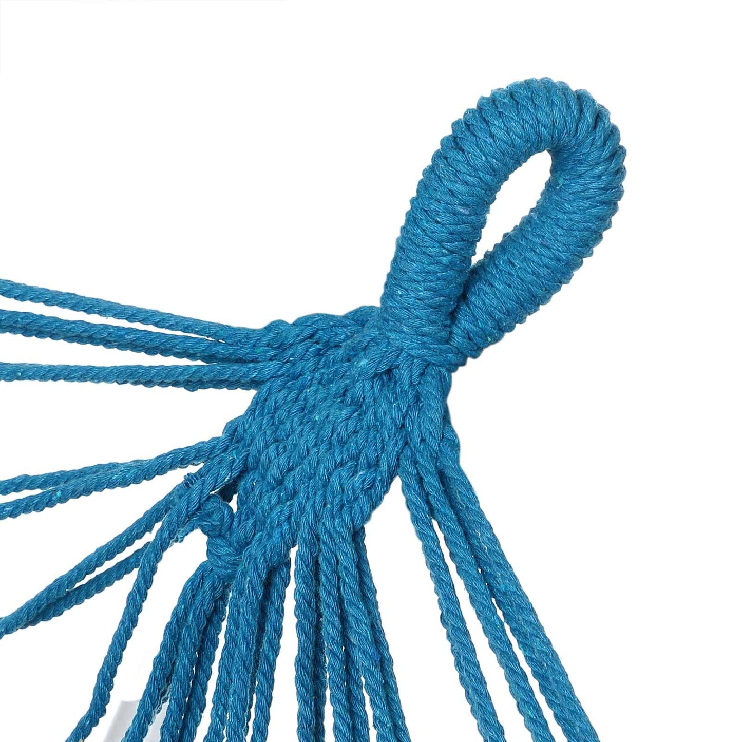 Detex Hangmat met Franjes - 320x150cm – Belastbaar tot 300kg - Blauw
