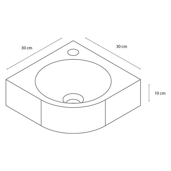DIFFERNZ CLEO FONTEINSET 30X30X10CM BOMBAI BL
