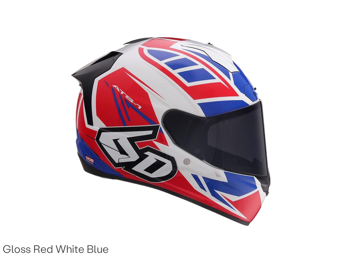 6D Helmet ATS-1R Rogue Motorhelm - Matte Red Grey - maat S