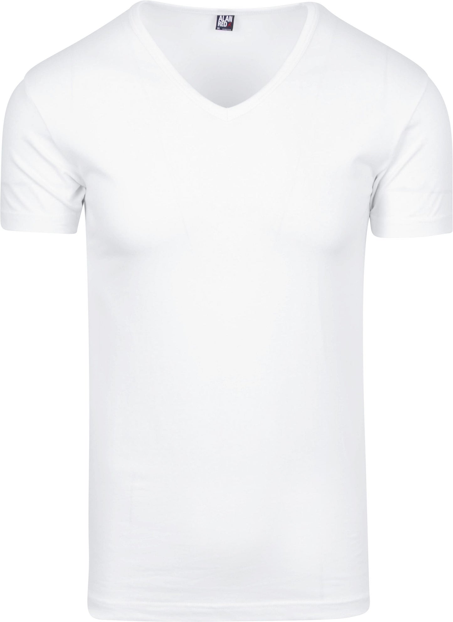 Alan Red Oklahoma T-shirt Stretch - V-hals - Wit - Maat XXL - 93% katoen -