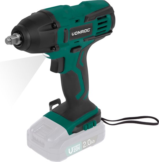 VONROC Accu slagmoersleutel 20V – 150Nm – Incl. 4 moerdoppen – Zonder accu & lader