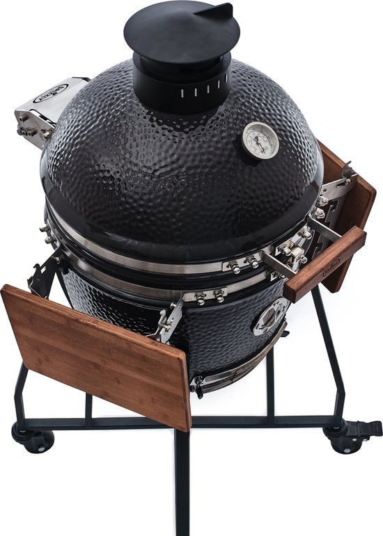 Grizzly Grills Kamado Elite Medium - Barbecue - ø39cm / ø15inch - Zwart - Compleet
