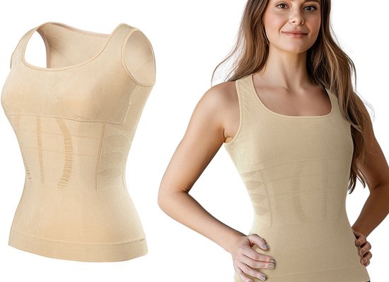 Milanoro - Figuurcorrigerend ondershirt voor dames - Zwart - M