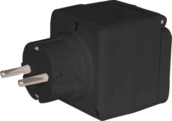 Denver Slimme Stekker met Energiemeter - Randaarde - Tijdschakelaar - Smart plug - Indoor & Outdoor - Met app voor iOS en Android - Amazon Alexa - Google Home - TUYA - Waterproof - PLO118