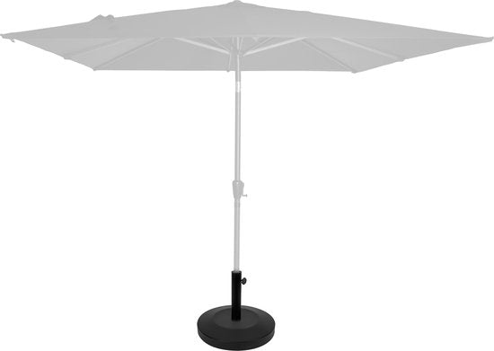 VONROC Parasolvoet Rond – 25kg – Beton en gepoedercoat staal - Geschikt voor stokdiameter 35/38/48mm - Voor VONROC parasol Rosolina, Recanati, Rapallo & Torbole