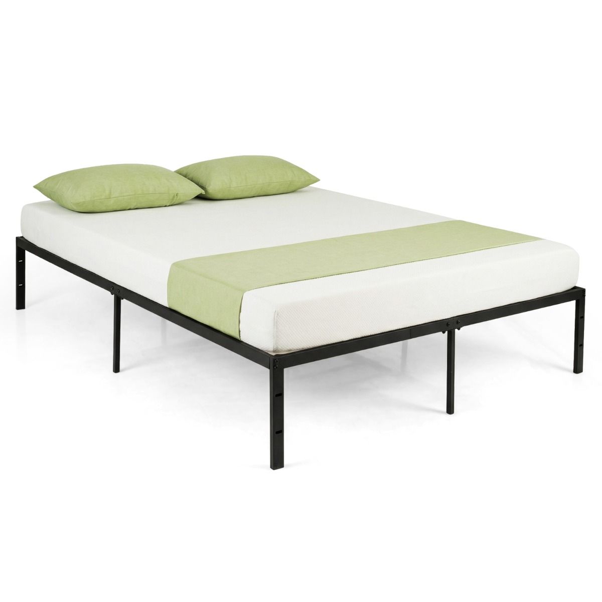 Coast Platformbed - metalen lattenbodem - opbergruimte onder het bed - 160 x 200 cm - zwart