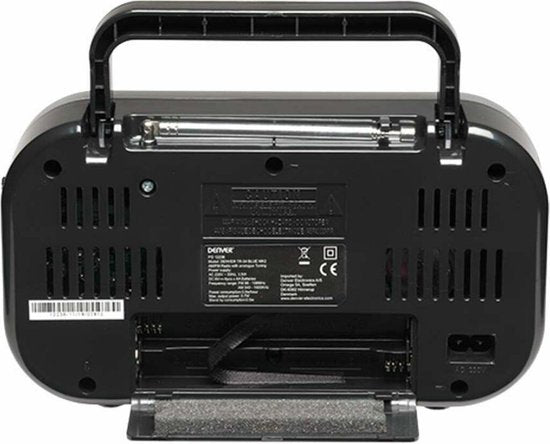 Denver FM Radio Retro - Werkt op batterij of netstroom - Keukenradio - Draagbare Radio - TR51 - Grijs