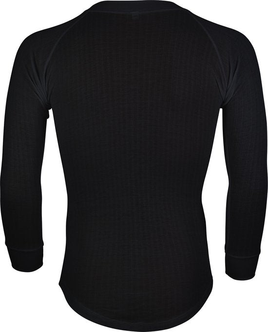 Avento Thermoshirt Lange Mouw - Heren - 2-Pack - Zwart - Maat L