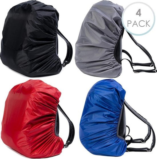 Bramble Set van 4 Waterdichte Rugzakhoezen - 30-40 Liter - Hoogwaardig Polyester