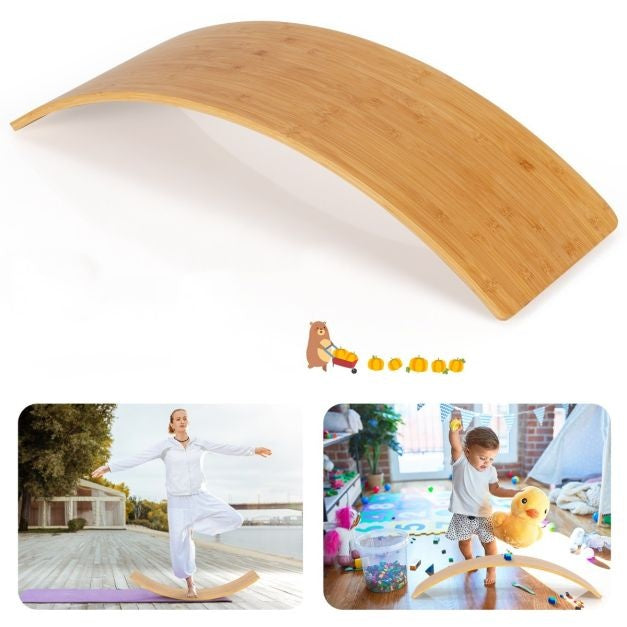 Coast Balansbord - Bamboe - 90 x 30 x 16.5 cm -Montessori