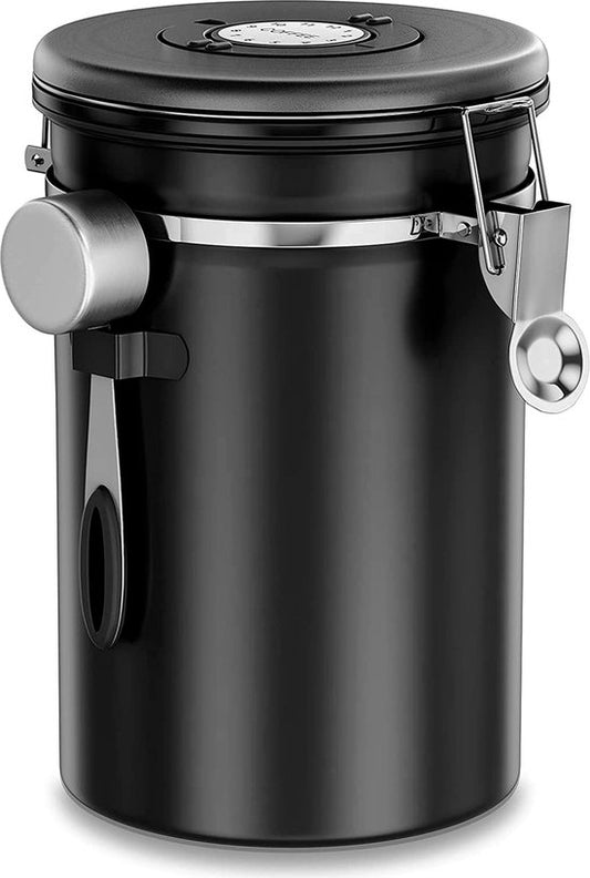 VAIVE Koffieblik - Koffiebus - Koffieblikbewaarblik - Bewaarbus Koffie - Voorraadpotten - Voorraadbussen - Voorraadbus -1.8L