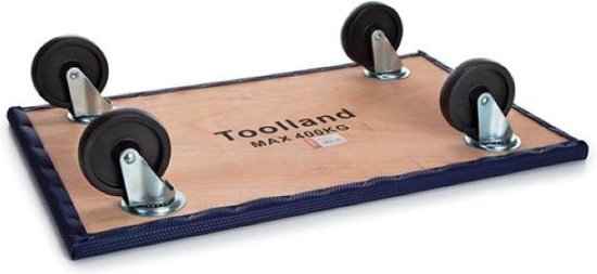 Toolland Meubelroller, met 4 zwenkwielen, draagkracht tot 400 kg, blauw
