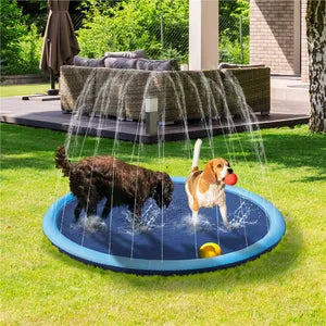 Yaheetech Hondensproeimat 170 cm – opvouwbaar, antislip, blauw