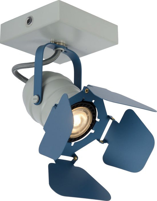 Lucide PICTO - Plafondspot (Plafondlamp) Kinderkamer - 1xGU10 - Blauw