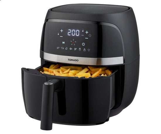 Tomado TAF3202B - Airfryer - Heteluchtfriteuse - 3,2 liter inhoud - Digitaal display - 500 gr friet - PFAS vrij - Beste Koop - Aug & nov 2024