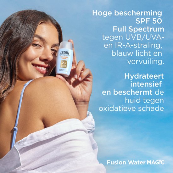 ISDIN - Fotoprotector Fusion Water Magic SPF50+ - 50ml - Zonnebrand voor het gezicht