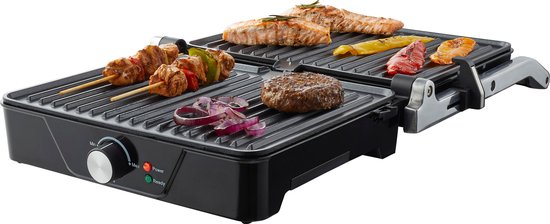 Tomado TGC4001S - XXL contactgrill - Instelbare temperatuur - Grill apparaat - 30 x 24 cm - Tosti apparaat - PFAS vrij - 2000 watt
