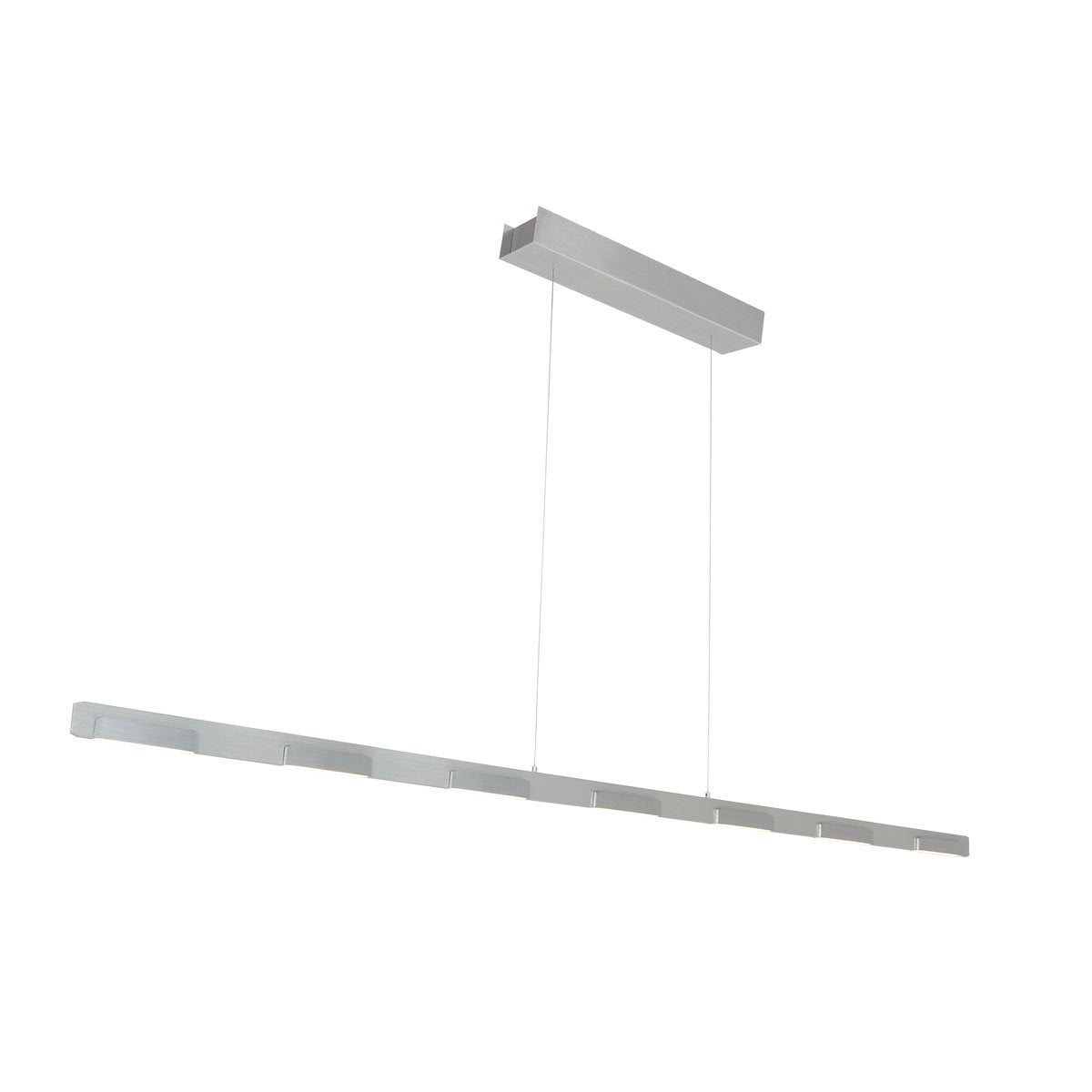 Hanglamp Bloc 3297ST Staal 171 cm Hoogteinstelbaar met Kabel Lift Steinhauer, Modern Design, Dimbaar met Externe Dimmer