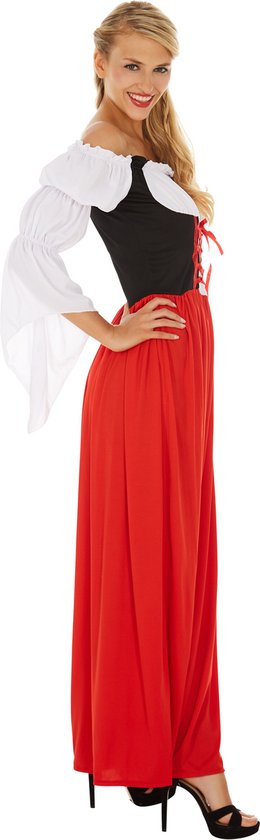 Dressforfun Dameskostuum feestelijke Dirndl Resi model 2 L - verkleedkleding kostuum halloween verkleden feestkleding carnavalskleding carnaval feestkledij partykleding - 304622