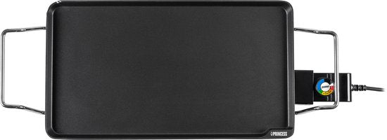 Princess Table Chef Superior Bakplaat 102240 - Gourmet - Grillplaat - Tafelgrill - 46x26 cm - 8 personen - Regelbare thermostaat - 2500W - Teppanyaki - Voor binnen en buiten - 2 meter snoer