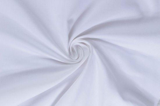 PHLOX Hoeslaken - 100% Katoen Satijnen (300 TC) - Tweepersoons 160x200 cm - Zacht & Huidvriendelijk - Rondom Elastiek - Wit