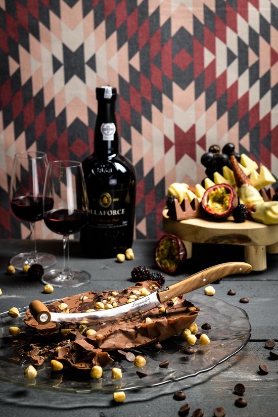 Laguiole Style de Vie Kaasmessenset Luxury Line - 3-delig - Olijfhout
