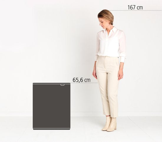 Brabantia Bo Touch Bin Prullenbak - 1 vak - 60 liter - Confident Grey