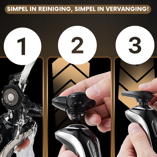 5-in-1 Elektrisch Scheerapparaat Mannen met Trimmer S1110 - Nat & Droog – Baardtrimmer - Tondeuse - Neustrimmer - 5 Opzetstukken - Electric Shaver - Waterproof