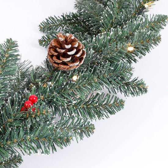 Black Box Trees Creston Guirlande met Decoratie en Verlichting - L270 cm - Groen