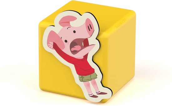 Geomag Magicube Story Building Three Little Pigs - 42-delig - Inclusief Boek en Magnetische Kaarten