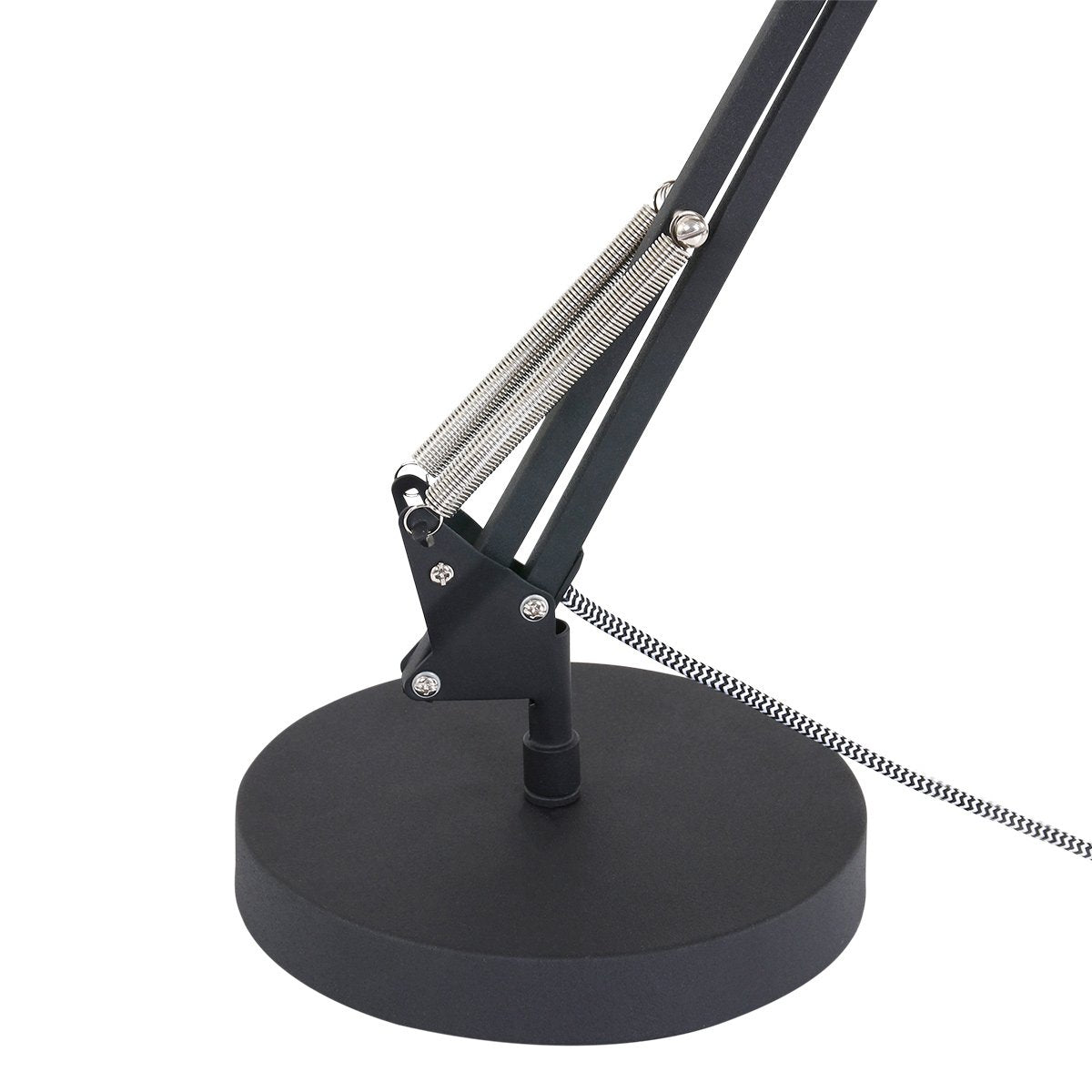 Anne Lighting Zappa - Tafellamp Industrieel - Zwart - H:80cm - Ø:18cm - E27 - Voor Binnen - Metaal - Tafellampen - Bureaulamp - Bureaulampen - Slaapkamer - Woonkamer - Eetkamer