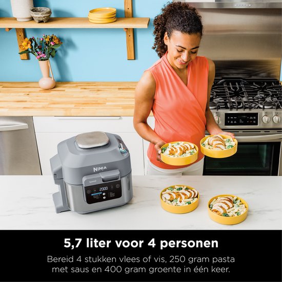 Ninja Speedi Rapid Cooker en Airfryer - Multicooker - 10 Kookfuncties - 5,7 Liter - ON400EU