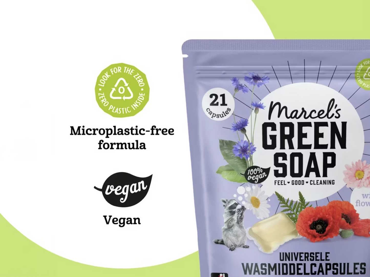 Marcel's Green Soap Universele Wascapsules Wilde Bloemen - 105 stuks