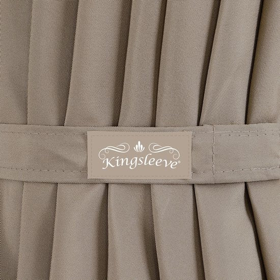 Kingsleeve Parasol - met Draaimechanisme - Taupe Ø 330cm