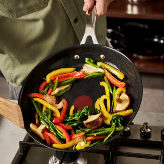 Jamie Oliver by Tefal Classic Cook Keramische Wokpan 30 CM + 1 panbeschermer - Inductie - PFAS-vrij