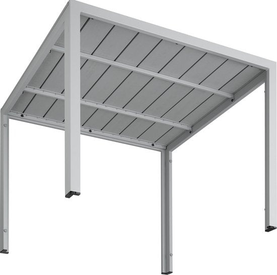 tectake® - Tuintafel Maren - Vierkant 90x90x74,5cm - grijs - 402955