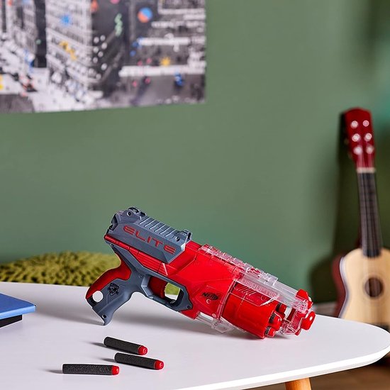 Nerf N-Strike Elite Disruptor Blaster - 6 Pijltjes - Afmetingen 32 x 8 x 23 cm - Blauw