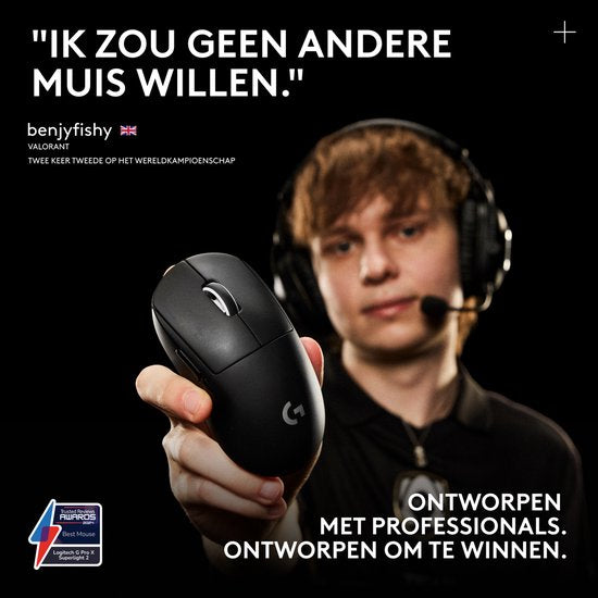 Logitech G Pro X Superlight 2 - Draadloze Gaming Muis - Lightspeed - Wit