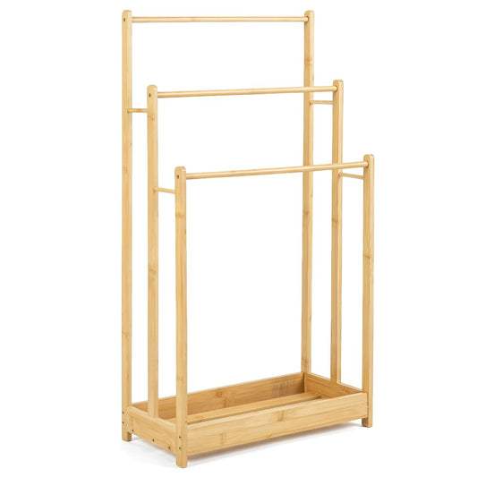 Coast Handdoekhouder - Bamboe - Trapvormig - 45 x 22 x 86 cm - Natuurlijk