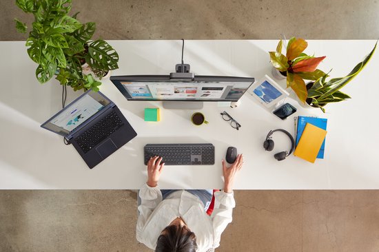Logitech MX Keys for Business - Toetsenbord - Draadloos - QWERTY ISO - Grijs