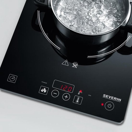 Severin KP 1071 - Inductie kookplaat - 1-pits - timer - kinderslot - 2000 watt - normale stekker