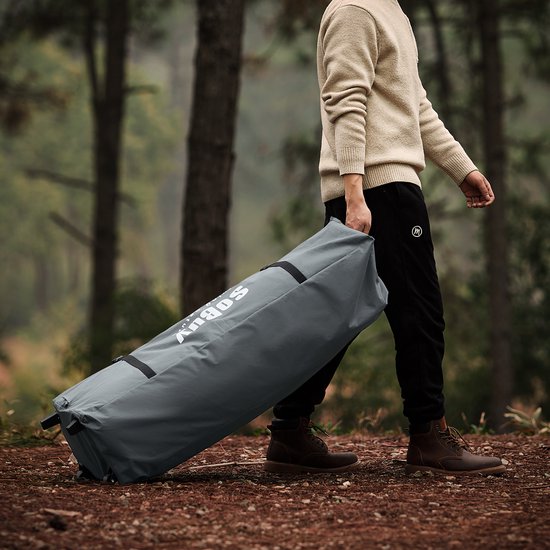SoBuy OGS32-II-L-HG Opblaasbare Camping Tent - Grijze Textiel 193x145cm
