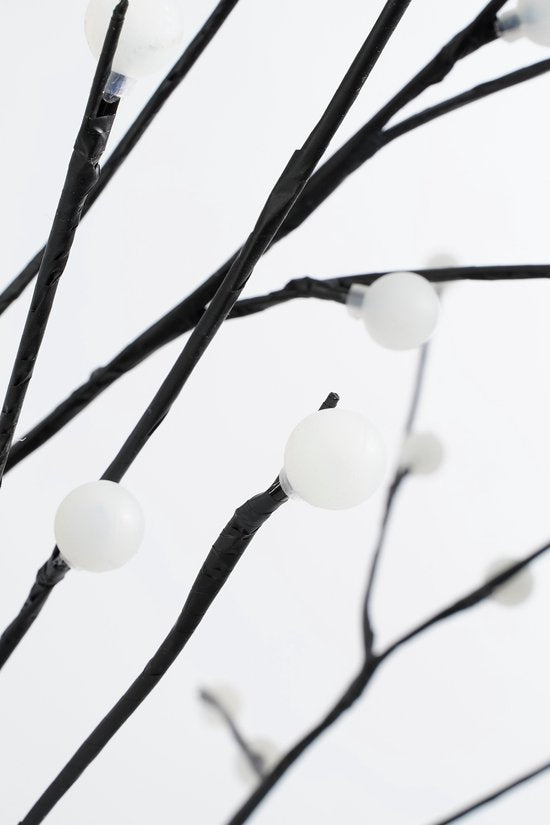 Luca Lighting Boom met Klassiek Witte LED Verlichting - H150 x Ø80 cm - Metaal - Zwart