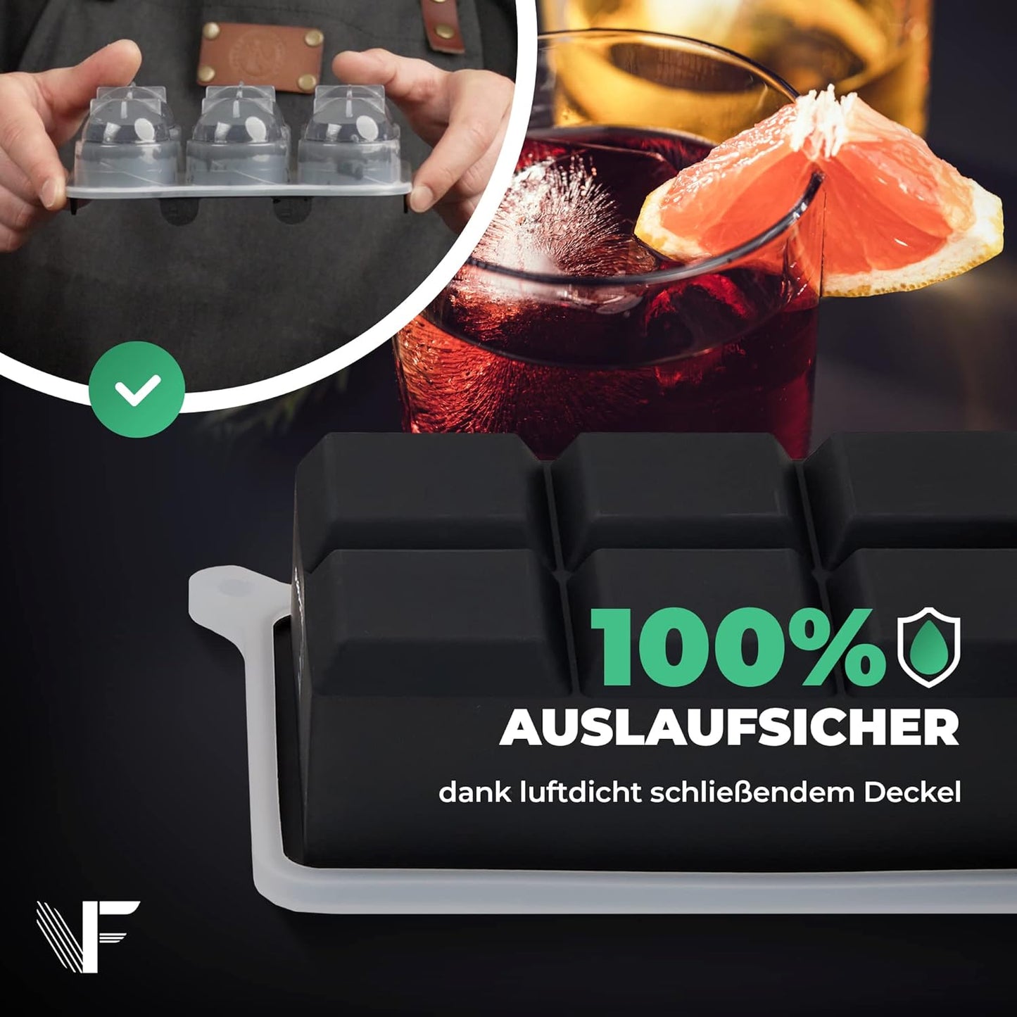 Neighbour's Friend IJsblokjesvorm - XXL - Silicone - Vaatwasmachinebestendig